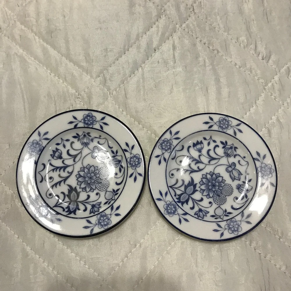Set Of 2 Vintage‎ Floraine MINIATURE PLATES Germany British Zone A. El. &Co